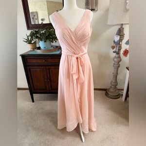 JJs House Blush High Low Bridesmaid/Evening gown